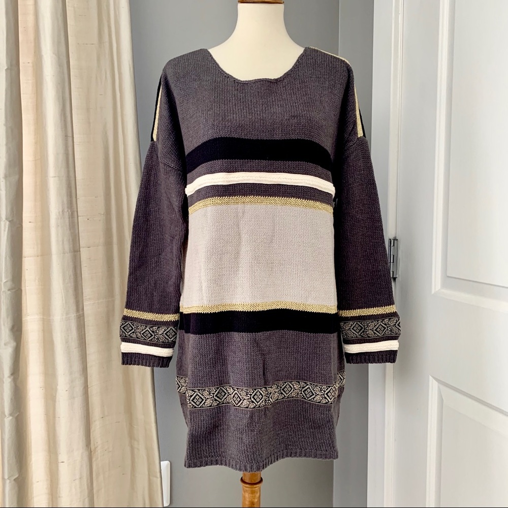 One Teaspoon Gypsy knit long sweater top